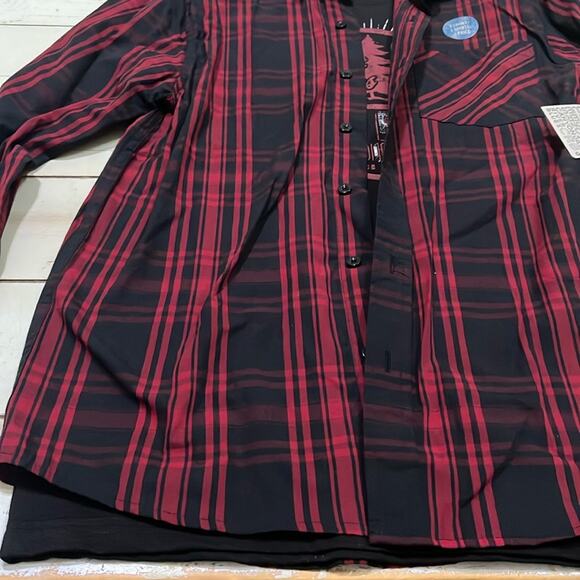 Canyon River Blues Boys LG 14-16 Long Sleeve Shirt & Graphic Tee Shirt 2Pc Red - Picture 4 of 5